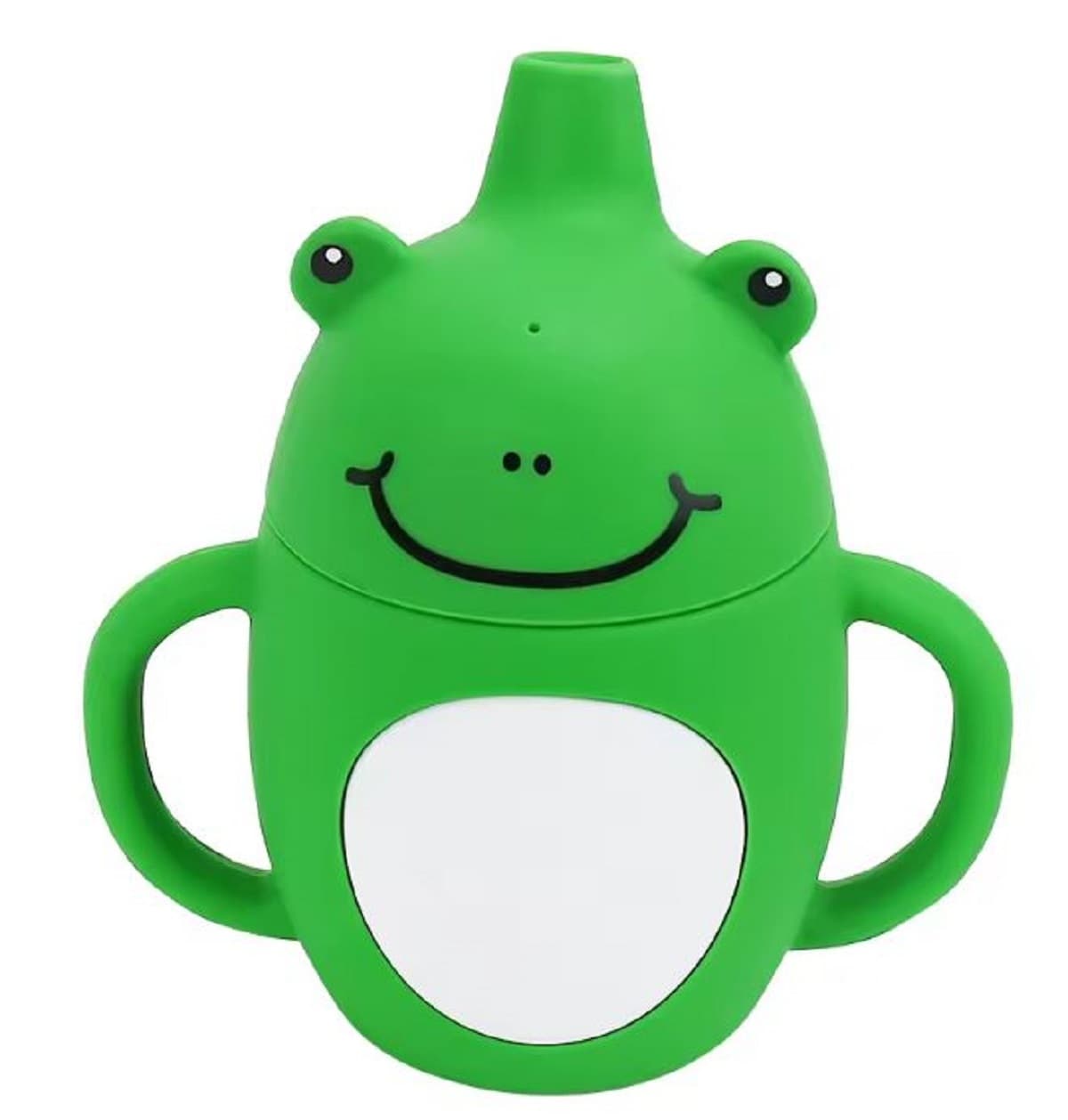 Adore Skippy Character Hood Silicone Spout Sipper with Handle- Froggie