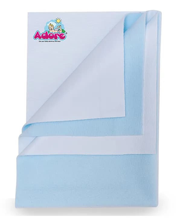 Insta Dry Water Absorbent Baby Bed Protector Sheet - Medium - 70*100cm - BLUE