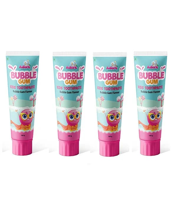 Adore Bubble Gum Kids Toothpaste 100g- Pack of 4