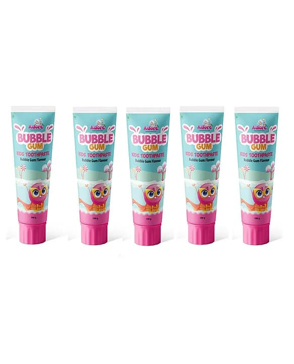 Adore Bubble Gum Kids Toothpaste 100g- Pack of 5