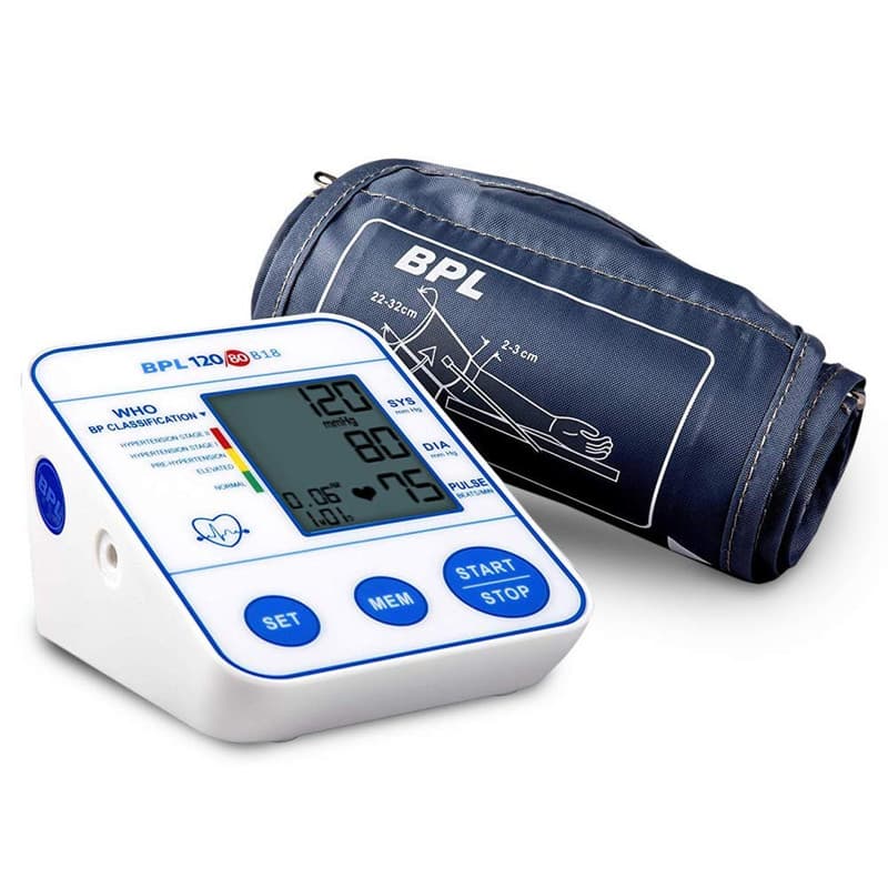 BPL Medical Technologies BPL 120/80 B18 Digital Blood Pressure Monitor with USB Compatibility (White) | CE Certified