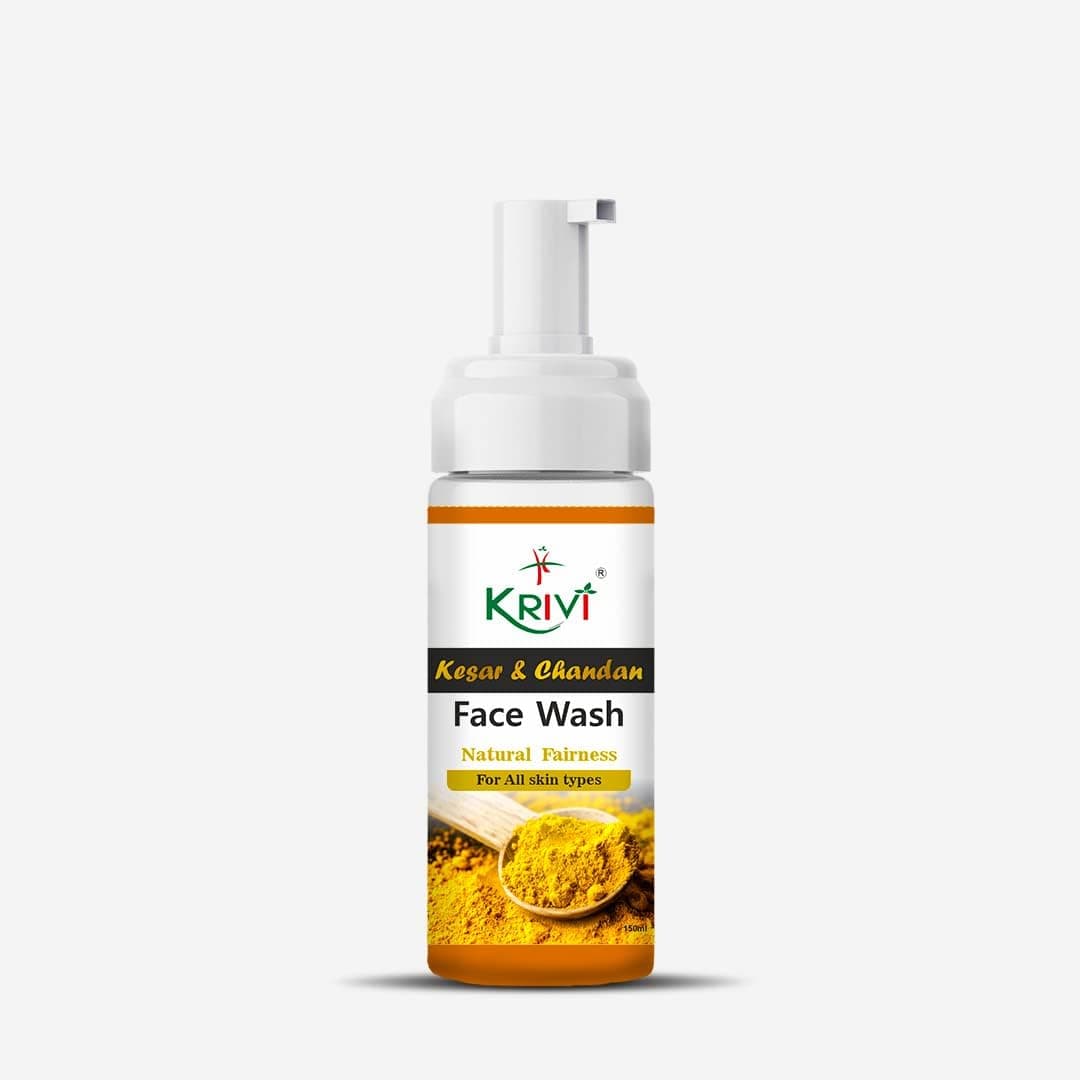Krivi Kesar And Chandan Face Wash For Natural Fairness 150Ml