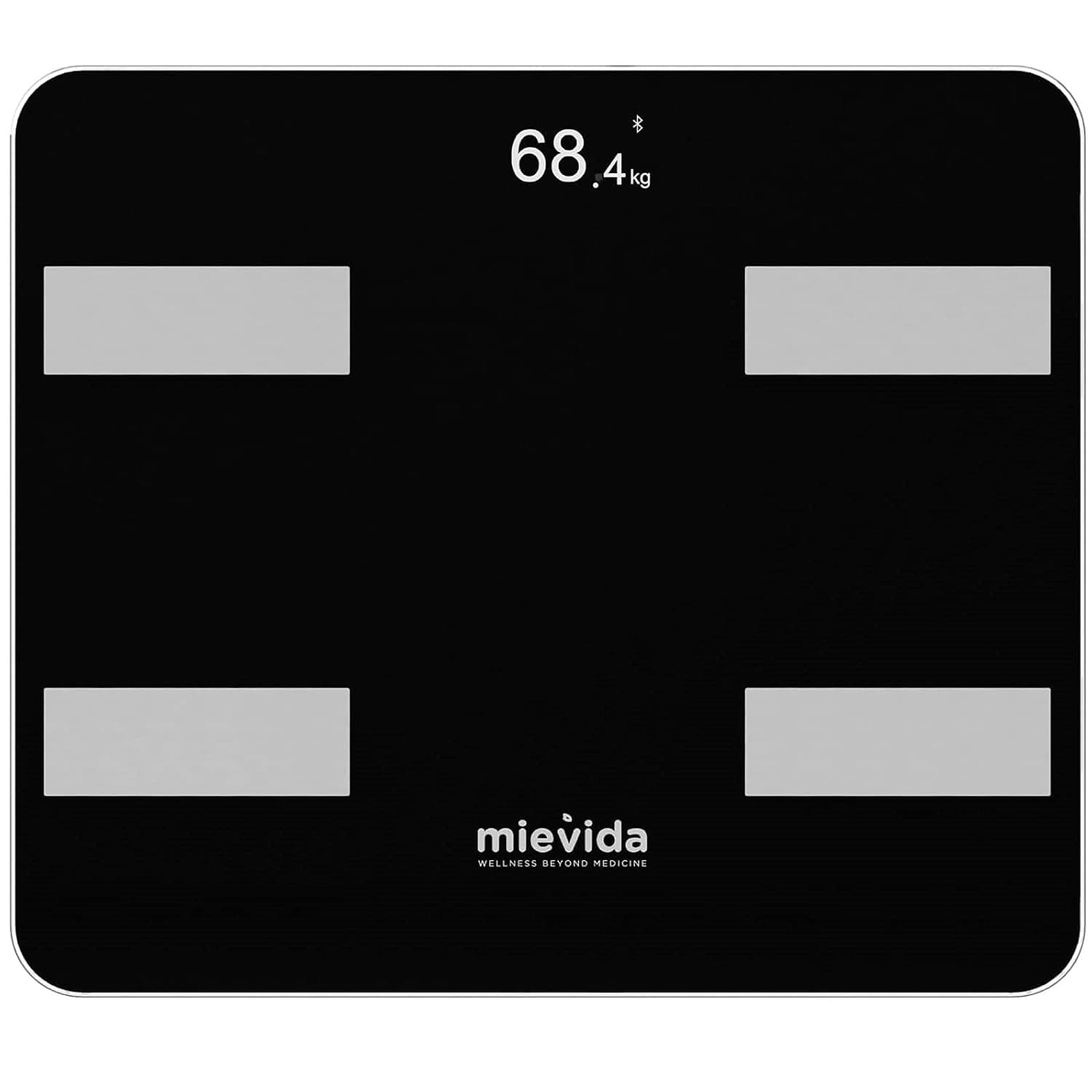 Mievida Fit Ultra BT Digital Full Body Composition Monitor, Smart Body Weight Machine With Bluetooth Connected Mobile App, Heart rate function and 13 measurements