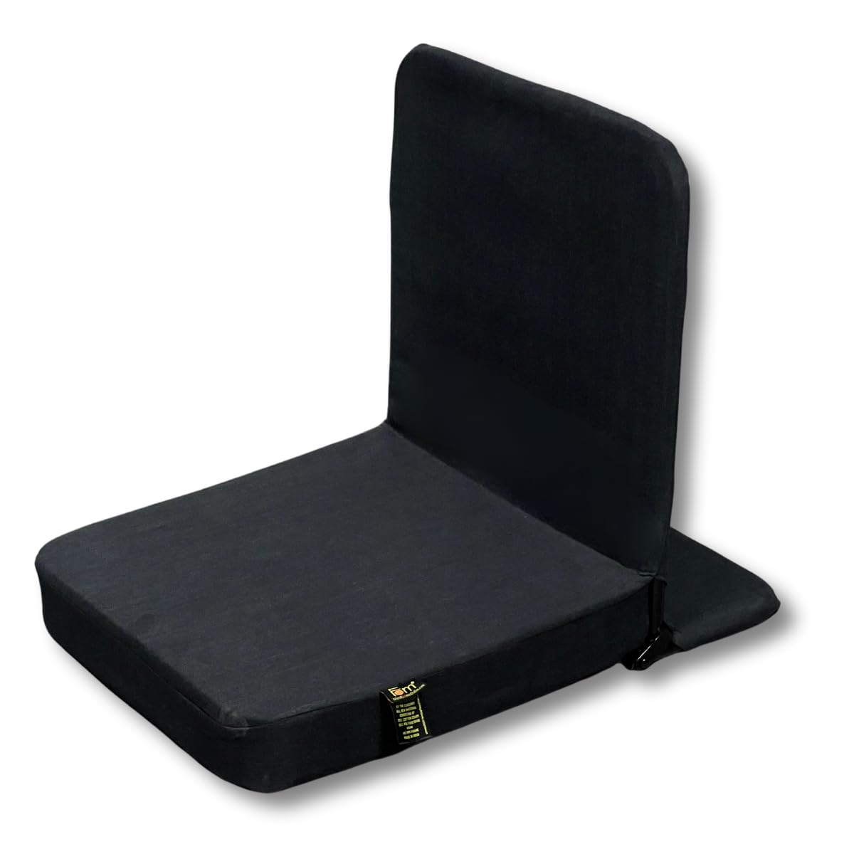 Friends Of Meditation Back Jack Meditation Chair | Seat Size: 18"x18" | Medium Size (Black)