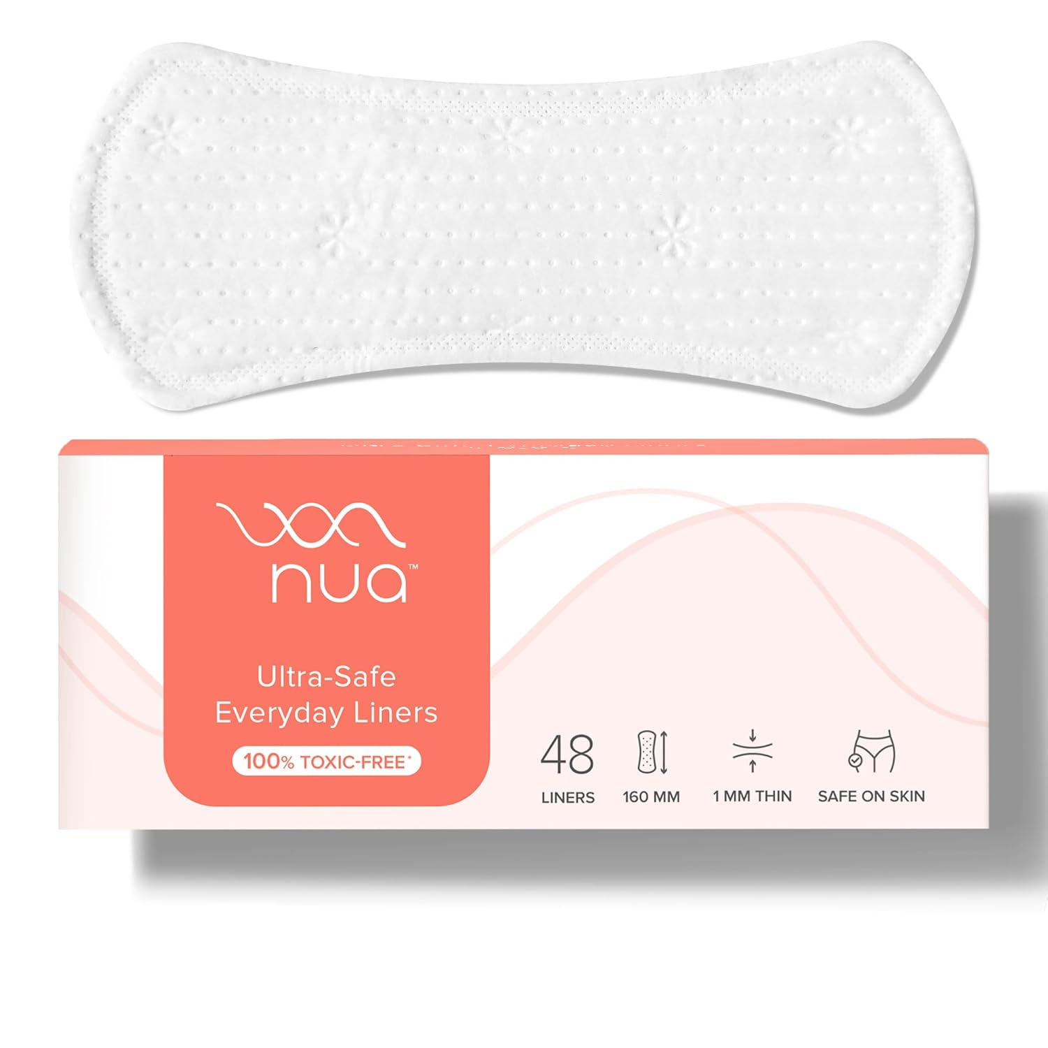 Nua Everyday Panty Liners Rash-Free and Toxin-Free - Pack of 48