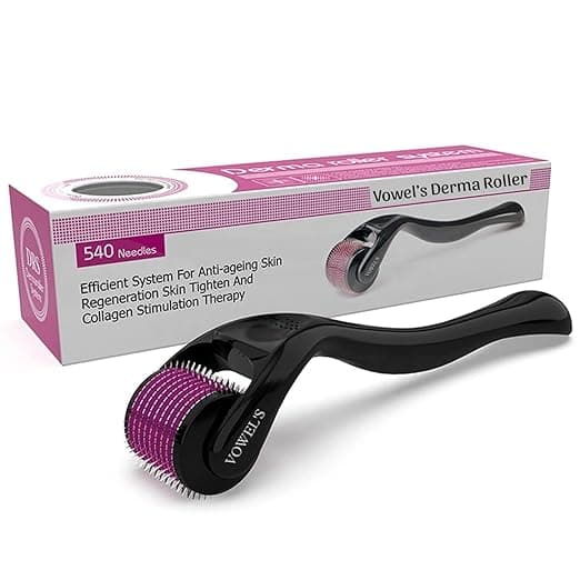 Derma Roller 0.25mm Microneedle Roller for Beard Hair Skin Face (Pack of 02 Pcs)