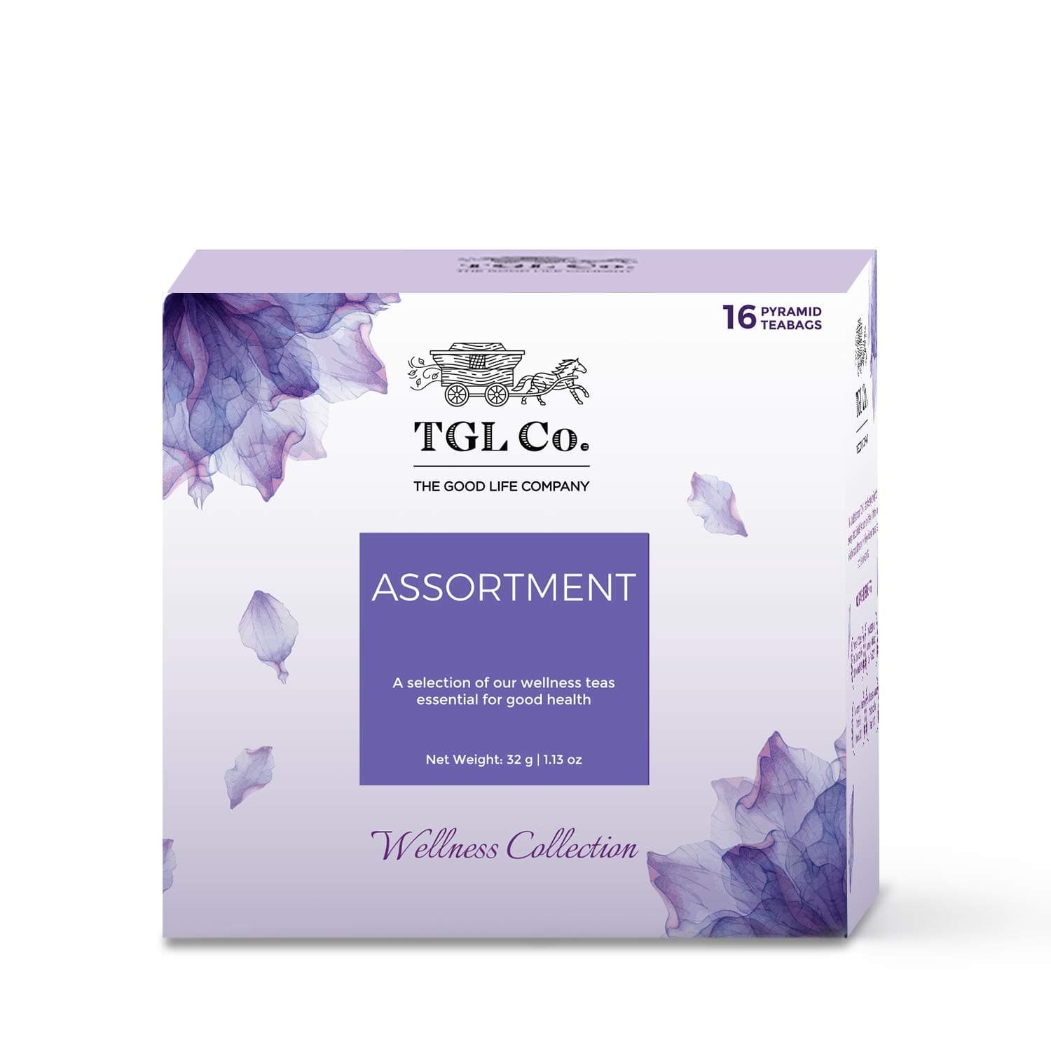 TGL Co. Wellness Assortment Green Tea (16 Tea Bags) | Immunity & Digestion Boost | Heart & Brain Health | Antioxidant-Rich Herbal Blend