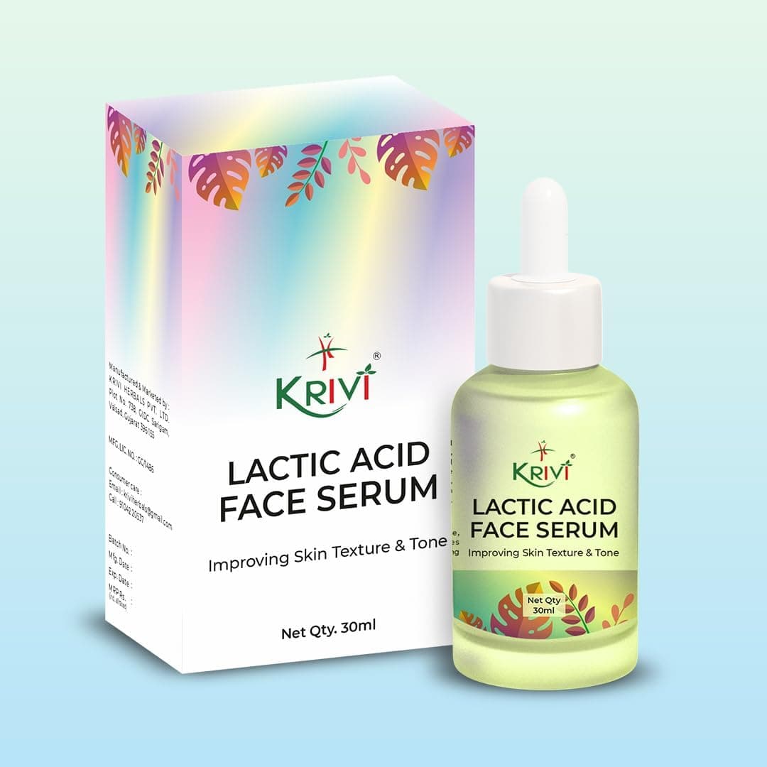 Krivi Lactic Acid Face Serum Improving Skin Texture & Tone 30Ml (Pack Of 1)