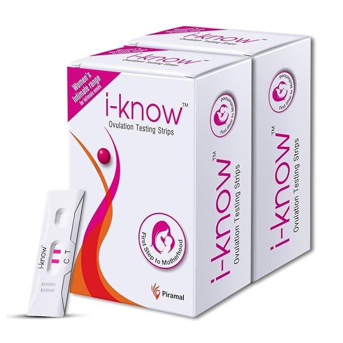 i Know Ovulation Test Kit for Women Planning Pregnancy by Piramal Pharma | Fertility Test Kit for Accurate Results In 5 Mins | Identifies 5 Most Fertile Days to Conceive | 5 Test Strips x Pack of 2