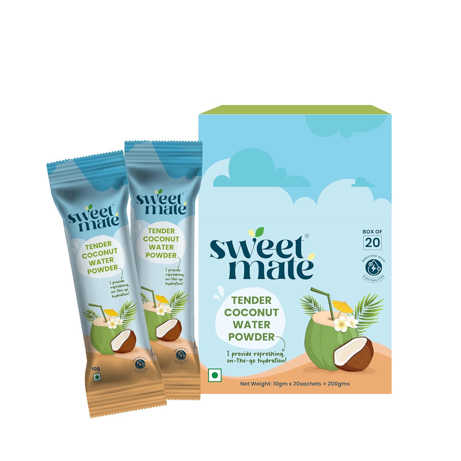 Sweetmate Coconut Water Premix Powder - 20 Pack