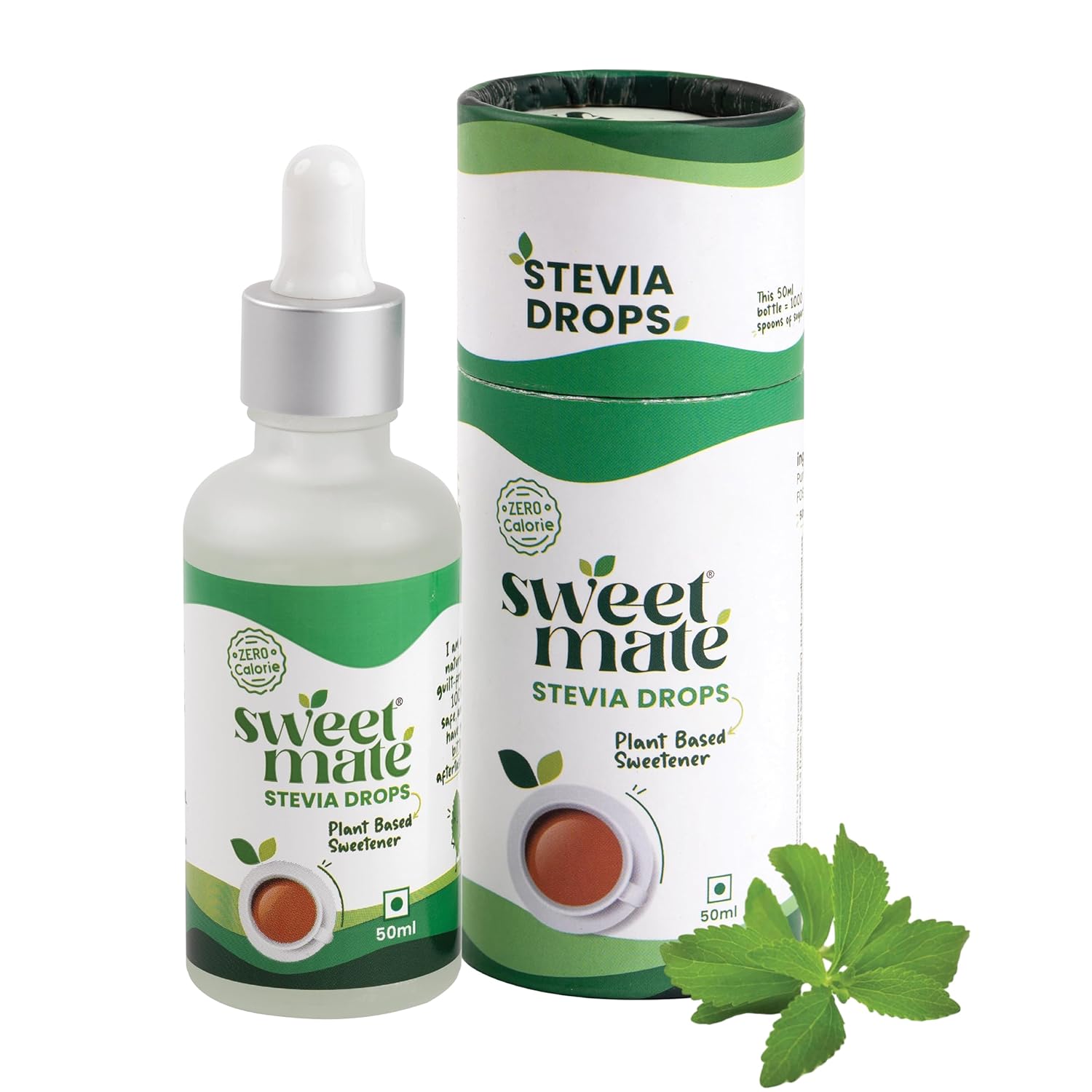 Sweetmate Stevia Drops (50ml, 1000 Drops)