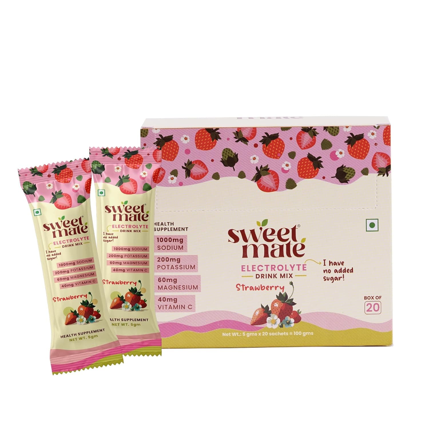 Sweetmate Electrolyte Drink Mix Strawberry