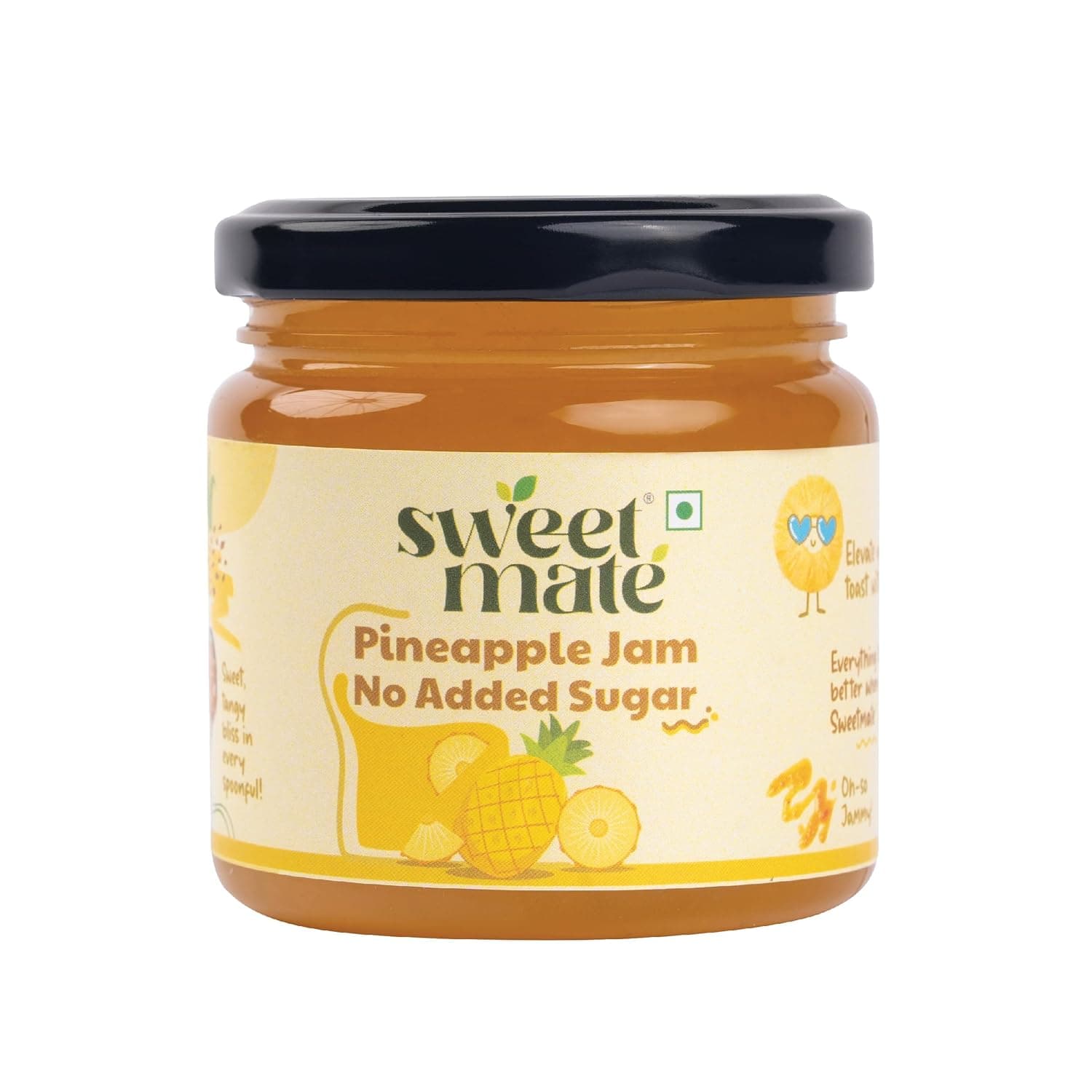Sweetmate No Added Sugar Pineapple Jam - (220g)