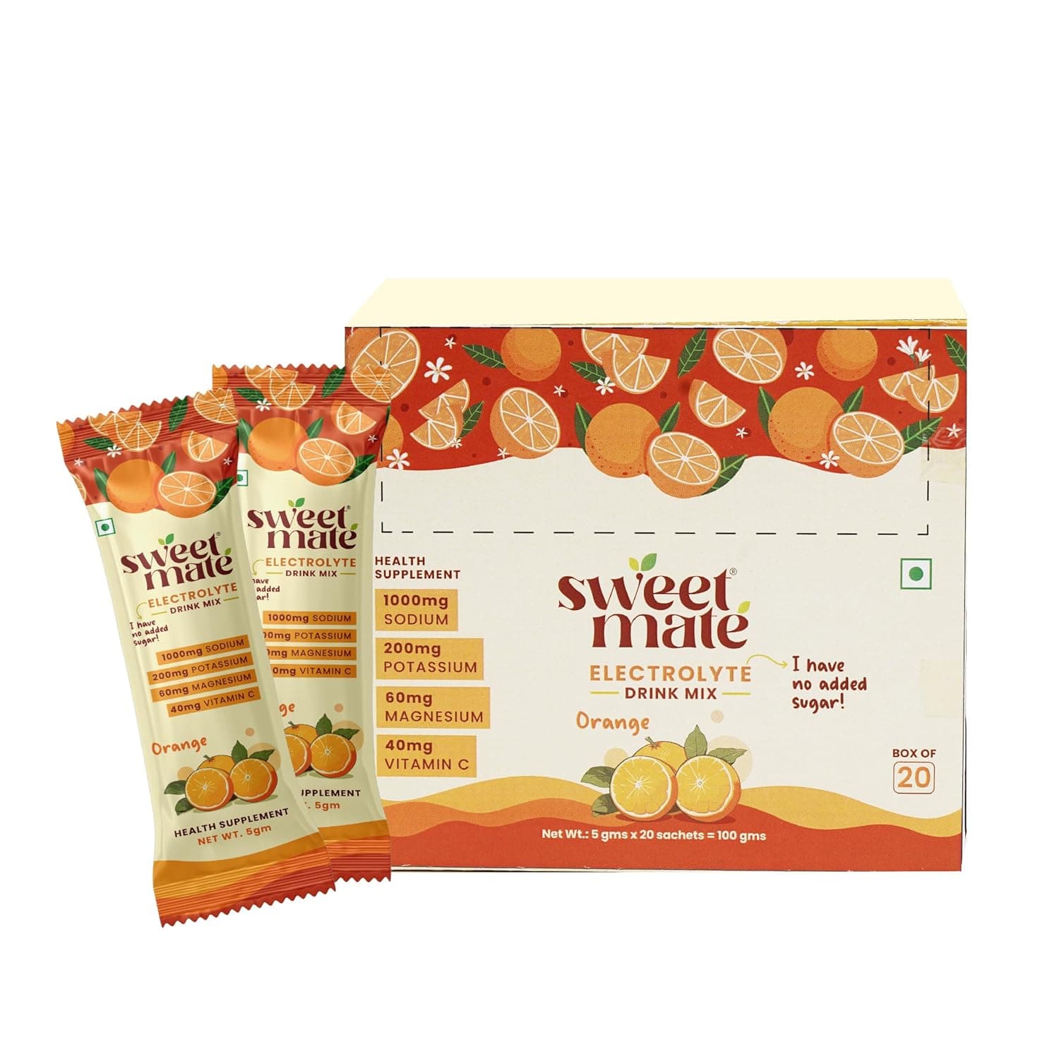 Sweetmate Electrolyte Drink Mix Orange