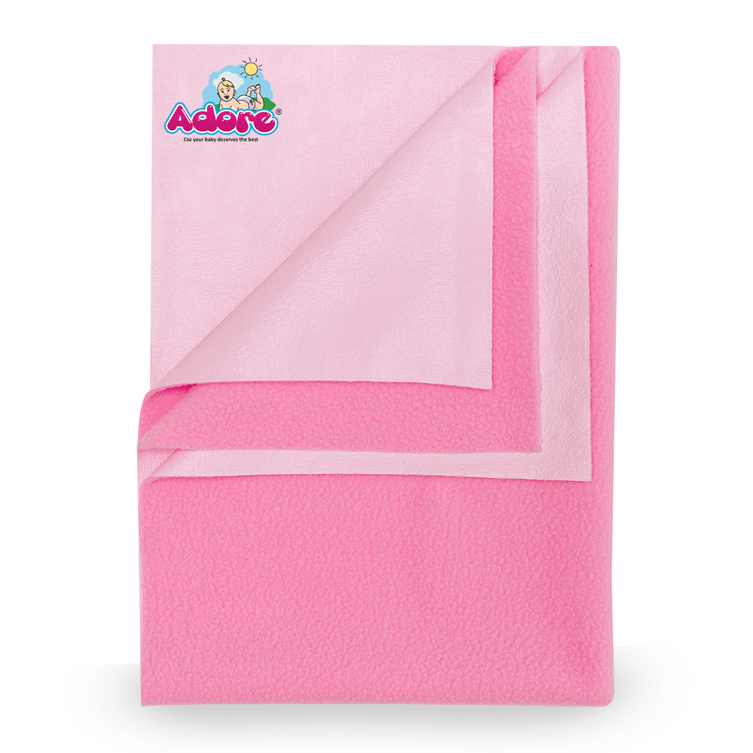 Insta Dry Water Absorbent Baby Bed Protector Sheet - Large - 100*140cm - PINK