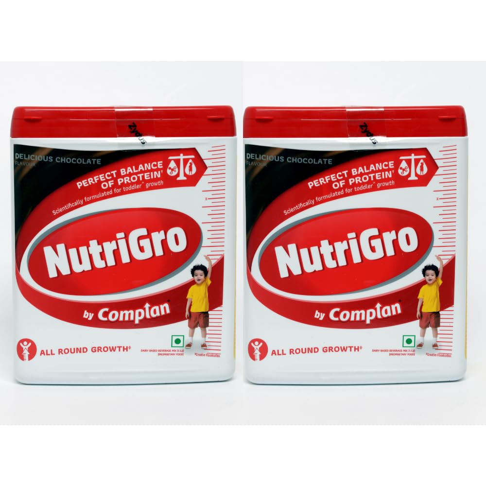 NutriGro By Complan Chocolate, Powder - 400 Gm (Pack Of 2)