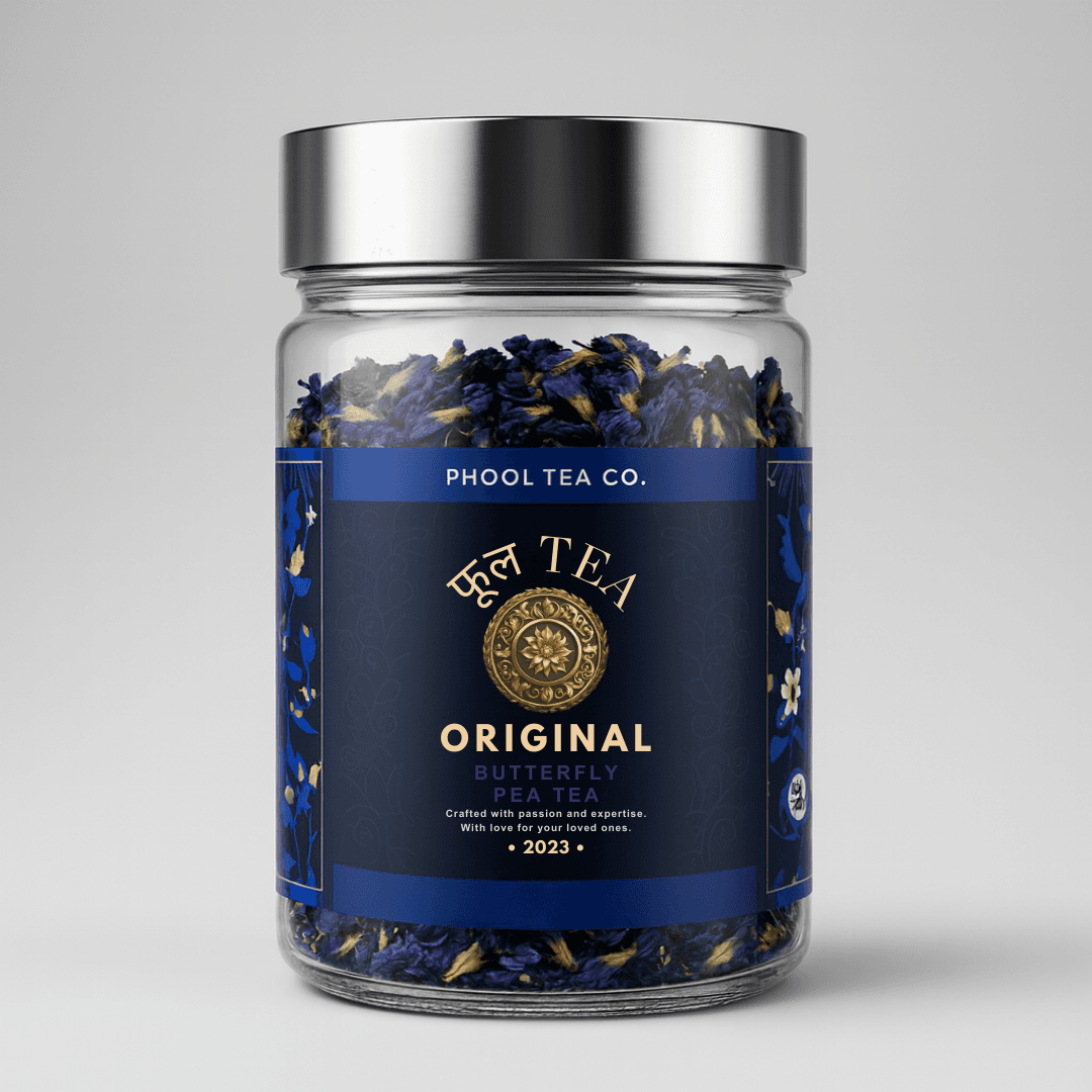 Blue Butterfly Pea Tea – 50g | Caffeine-Free Herbal Tea for Skin & Wellness