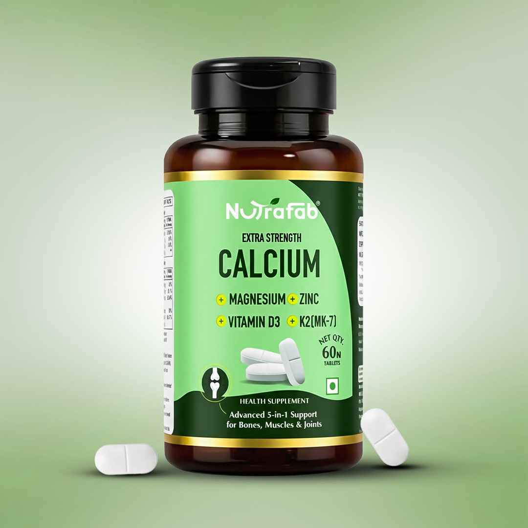 Nutrafab Calcium + Magnesium + Zinc + Vitamin D3 (60 Tablets)