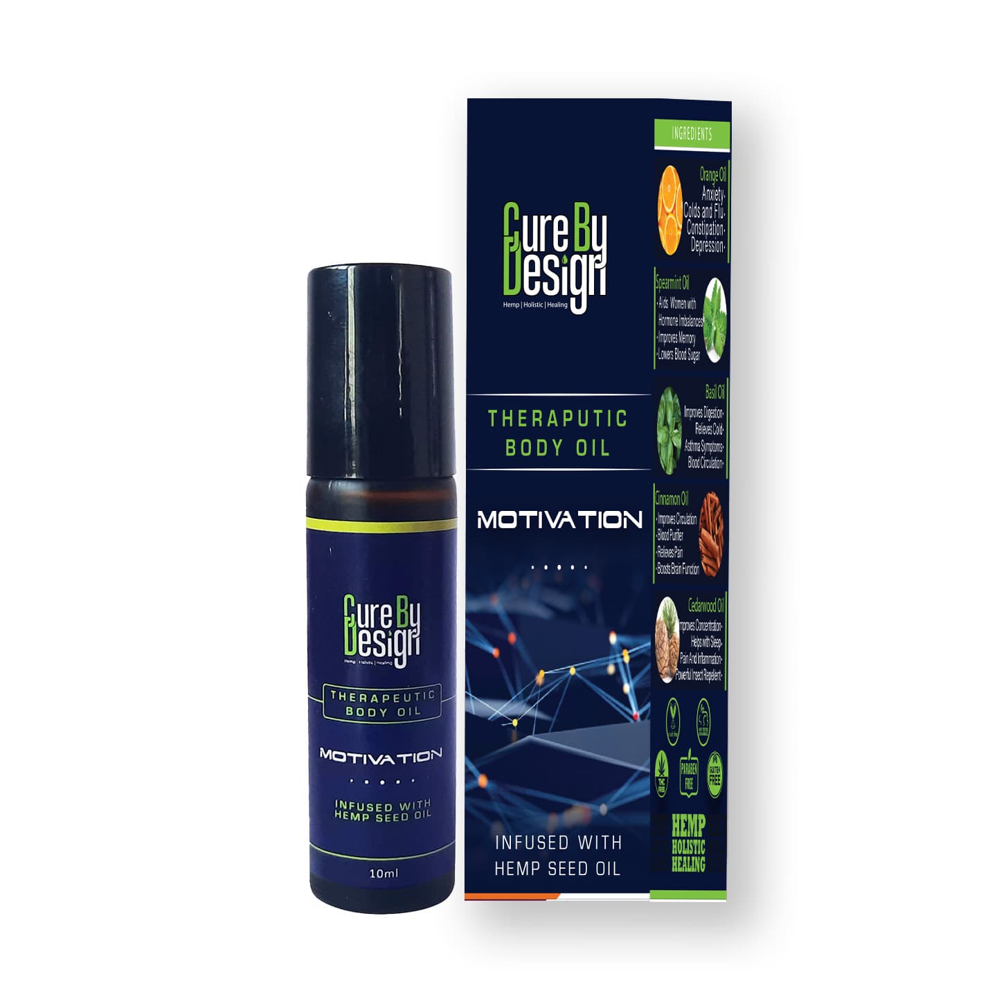 Therapeutic Healing Roll on - Motivation 10ml