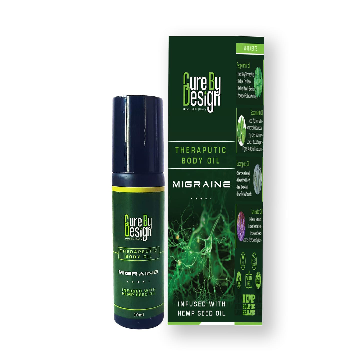 Therapeutic Healing Roll on - Migraine 10ml