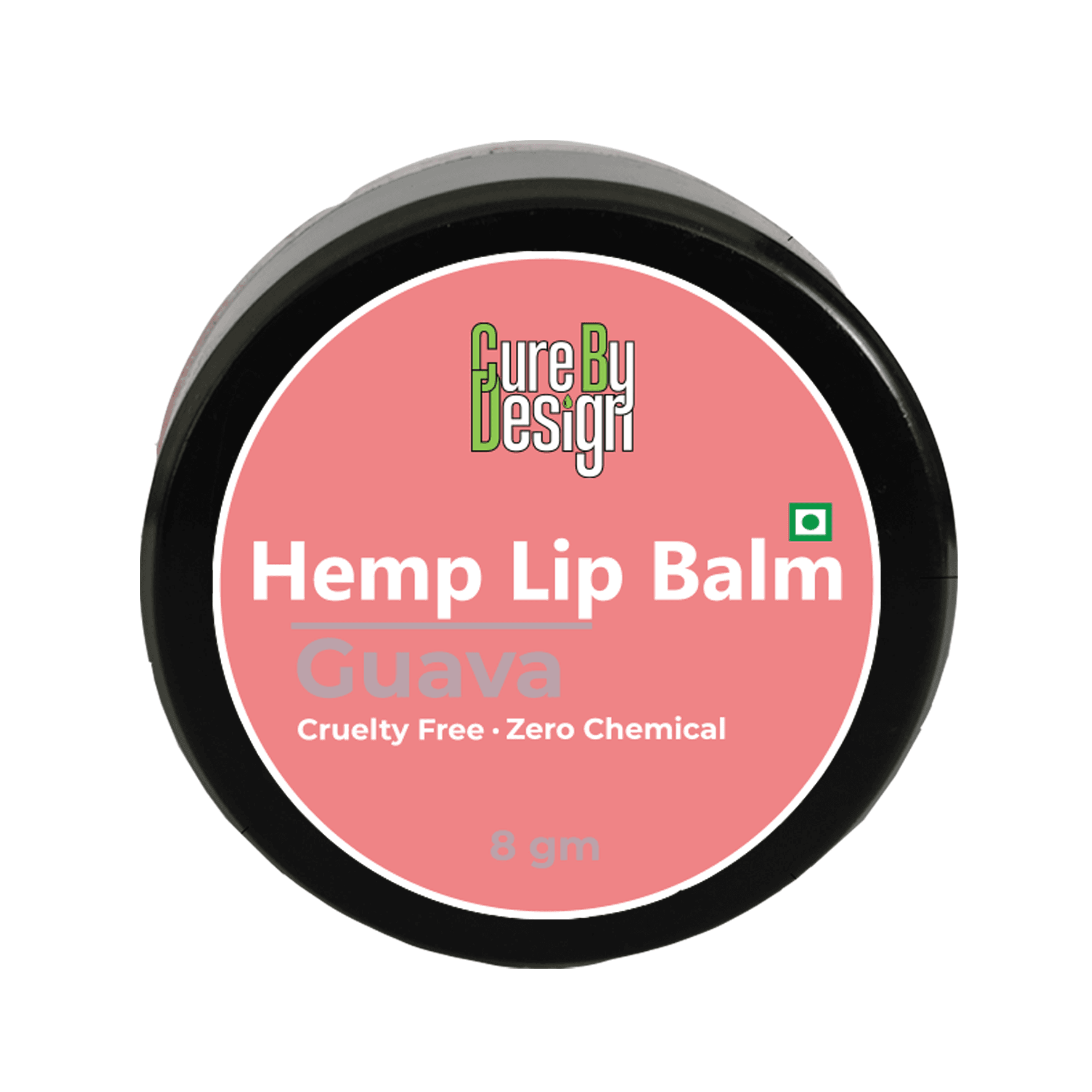 Cure By Design Hemp Lip Balm Guava 8gm