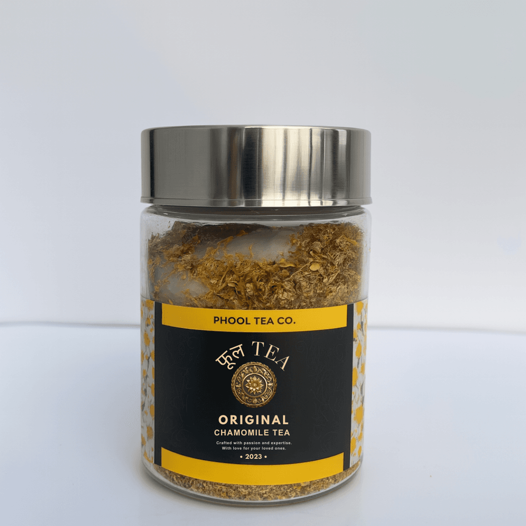 Chamomile Herbal Tea – 50g | Caffeine-Free Tea for Sleep, Calm & Digestion