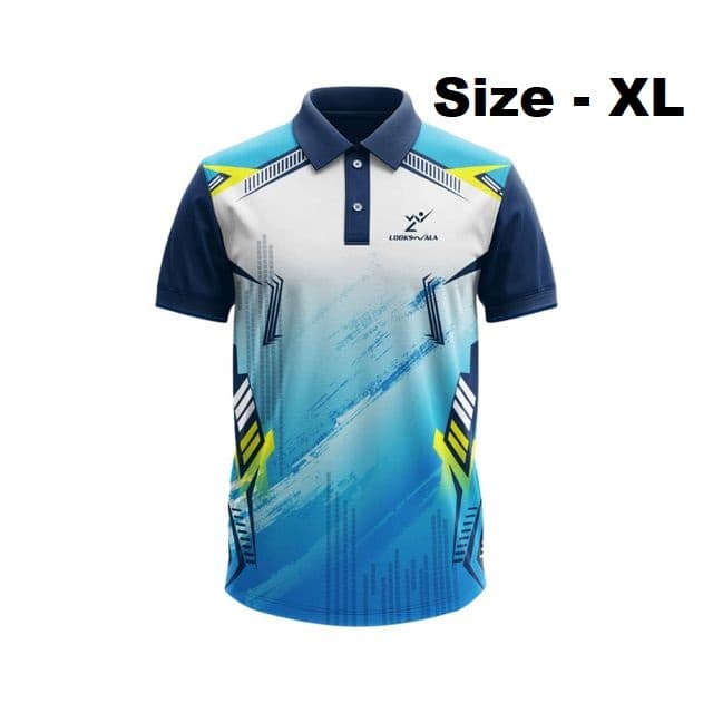 Lookswala Mens Sportswear Polo Neck T-Shirt With Half Sleeves - Size - XL