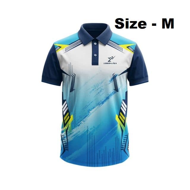 Lookswala Mens Sportswear Polo Neck T-Shirt With Half Sleeves - Size - M