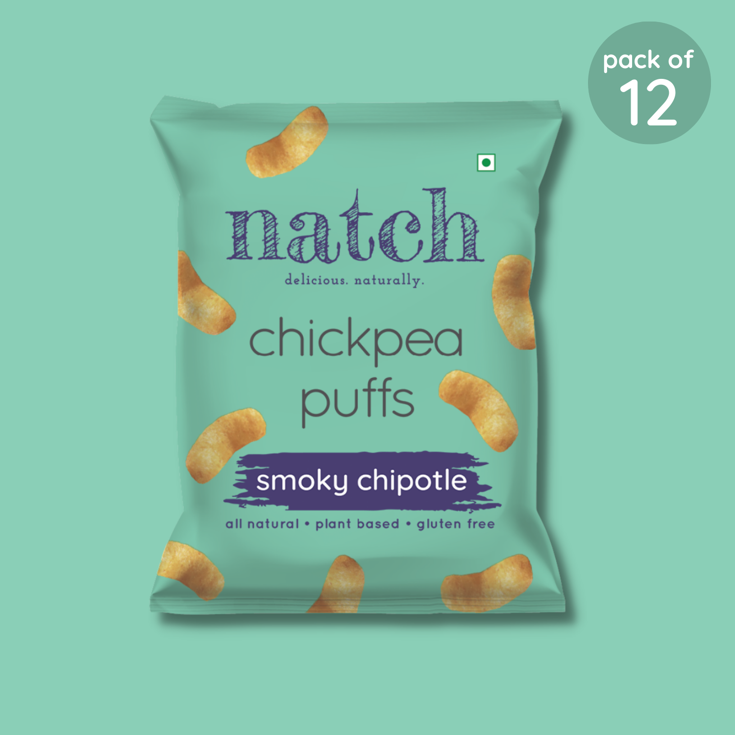 Chickpea Puffs - Smoky Chipotle (pack of 12 - 20g)