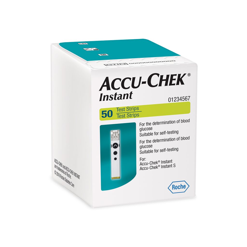 Accu-Chek Instant Test Strips, 50 Count (Multicolor)