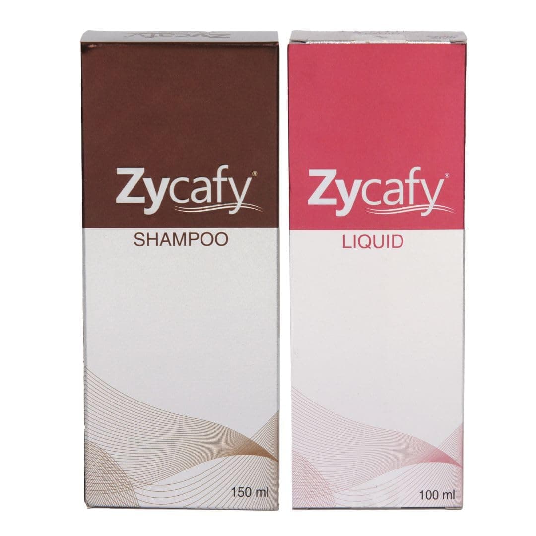 Zycafy Anti Hair Fall Caffeine Shampoo 150 ml and Zycafy Hair Liquid Tonic with Caffeine 100 ml| Prevents Hair Fall and Promotes Hair Growth, Blocks DHT| Suitable for All Hair Types| For Men and Women