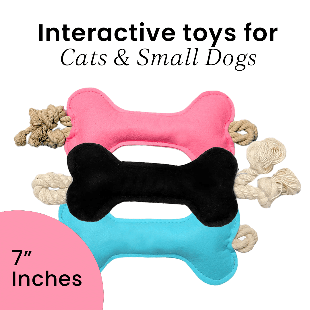 Casper's Bone-Shaped Felt Toy 7": Engaging Fun for Your Furry Friend!