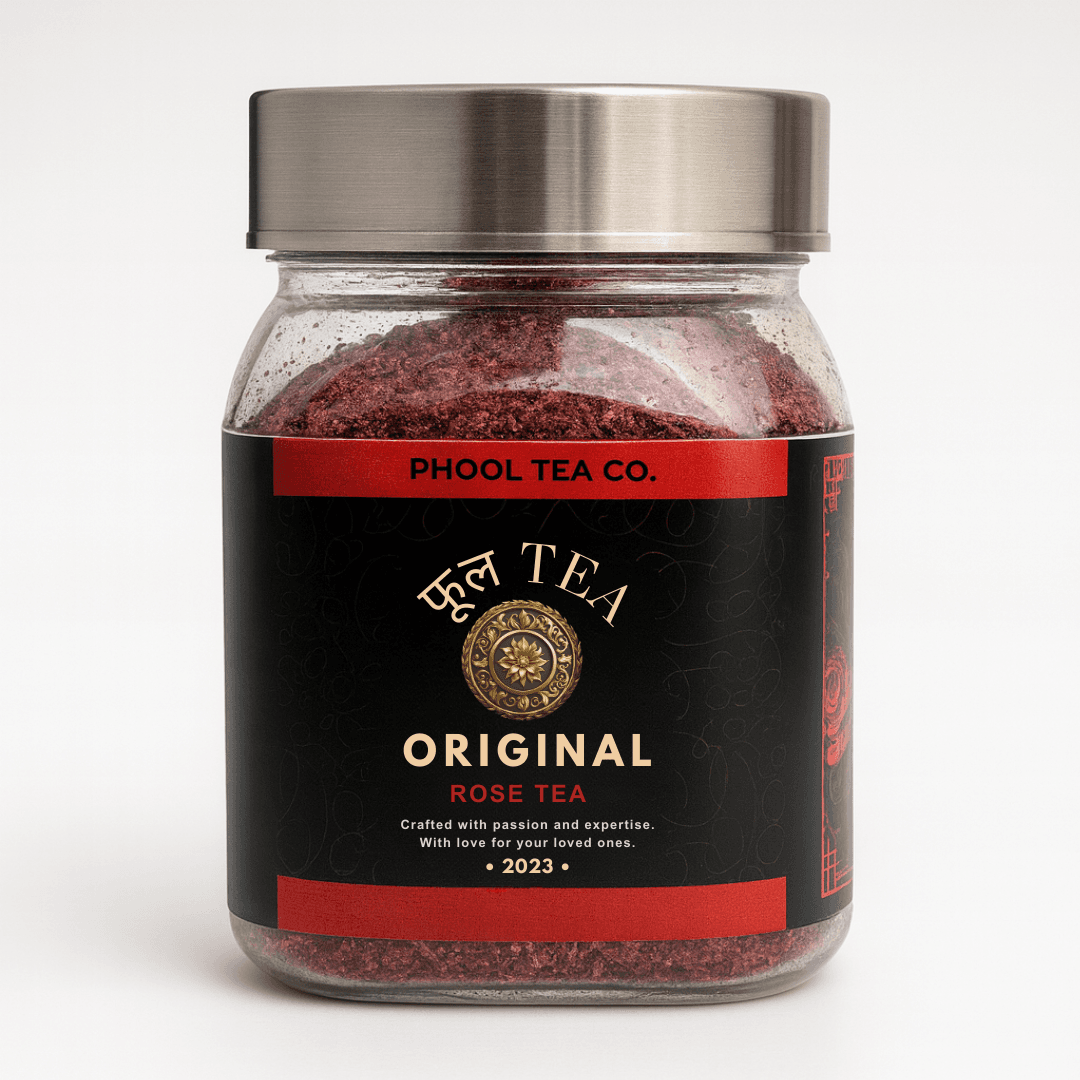 Premium Rose Petal Tea – 100g | Hydrating Floral Tea for Beauty & Wellness