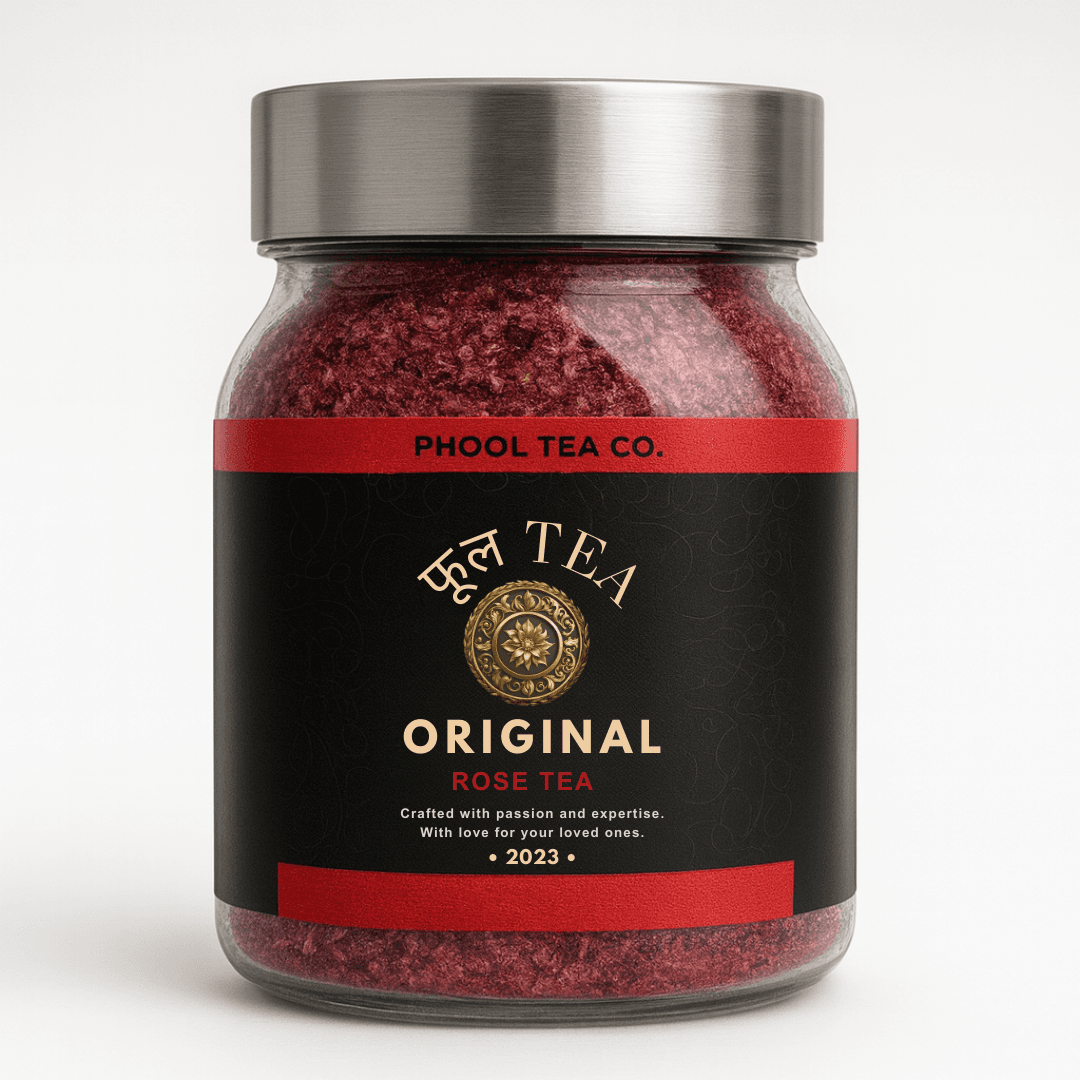 Rose Flower Tea – 250g | Soothing Herbal Tea for Glow & Gut Health