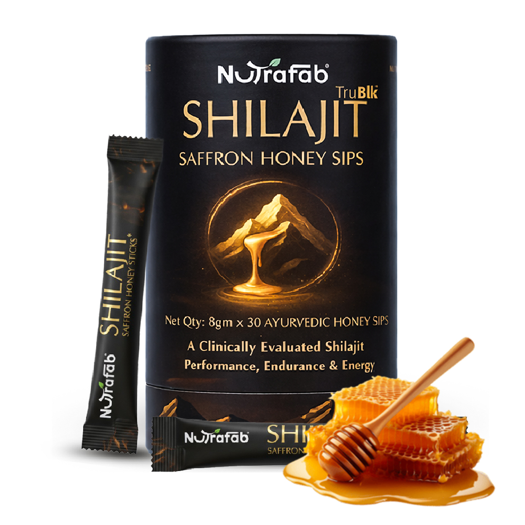 Nutrafab TruBlk Shilajit Saffron Honey Sips (30 qty)