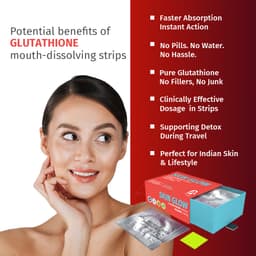 glutathione oral strips ESTHER FORMULA Glutathione & Ceramide Strips Set | Glow Defense Duo | (45  Strips | 30 + 15) Skin Repair Hyaluronic Acid main image 0