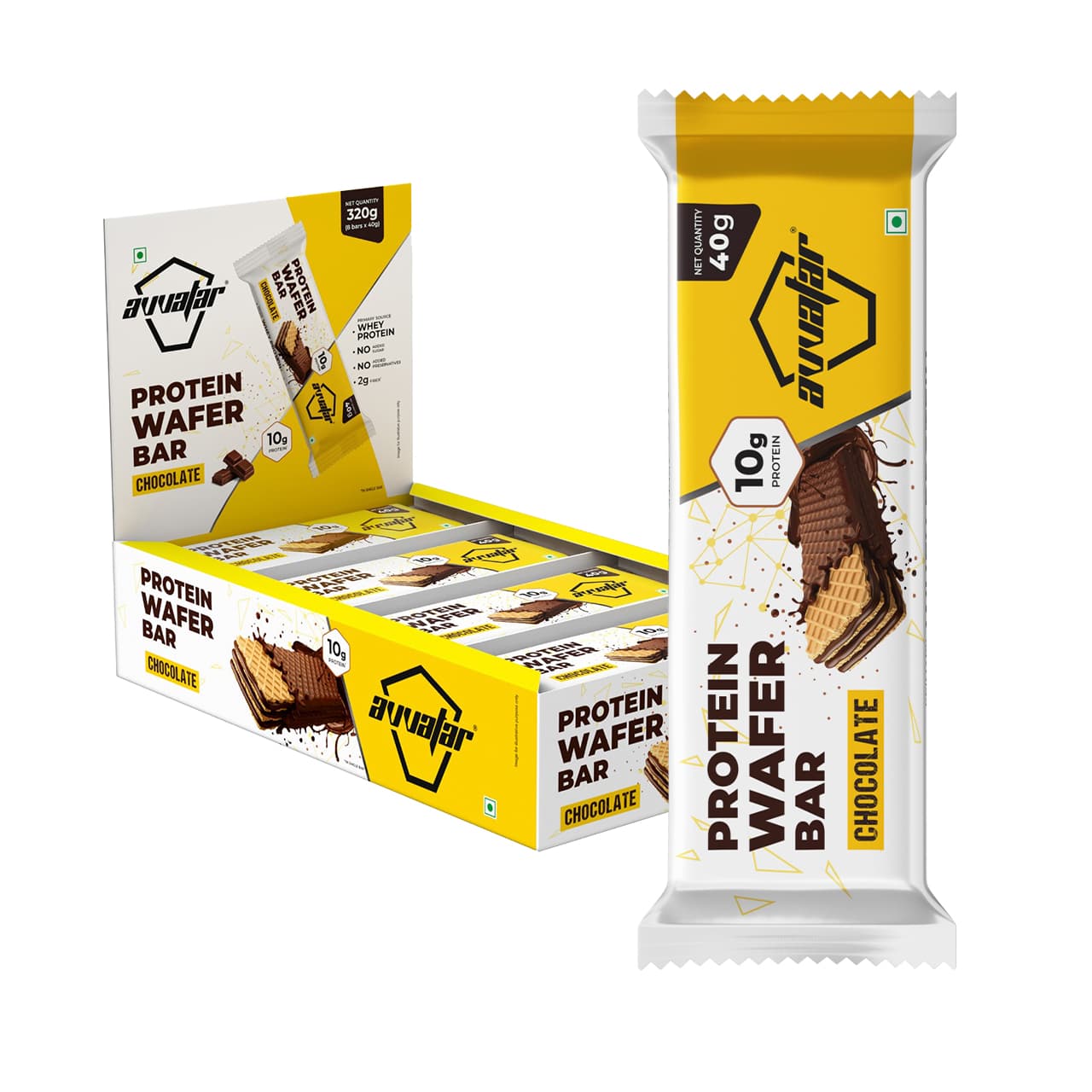 Avvatar Wafer Bar Chocolate (pack of 8)