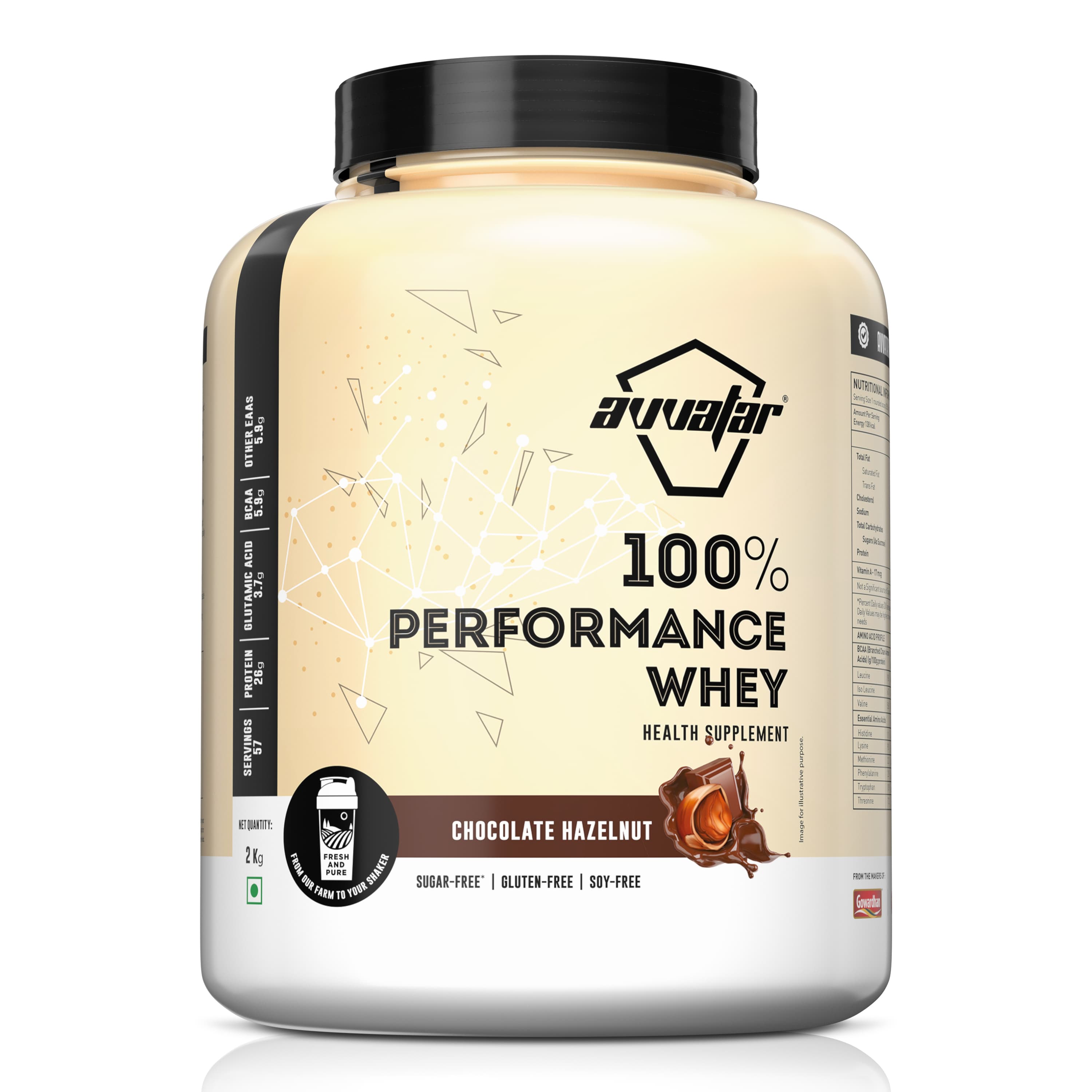 Avvatar Performance Protein Chocolate Hazelnut 2 KG