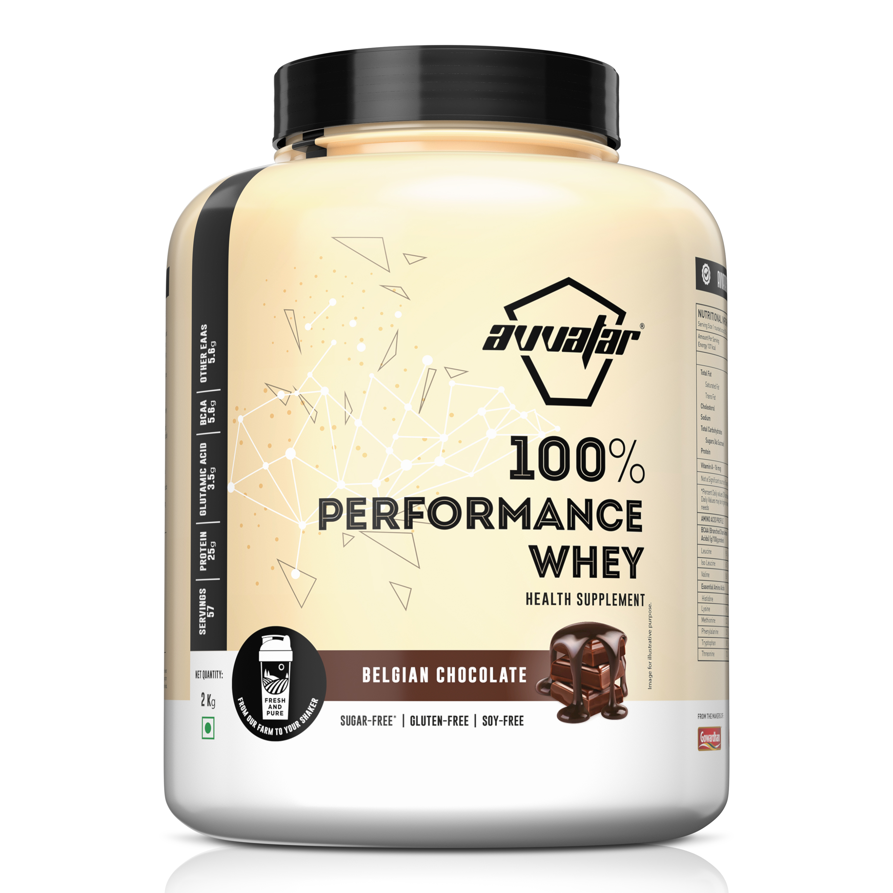 Avvatar Performance Protein Belgian Chocolate 2 KG