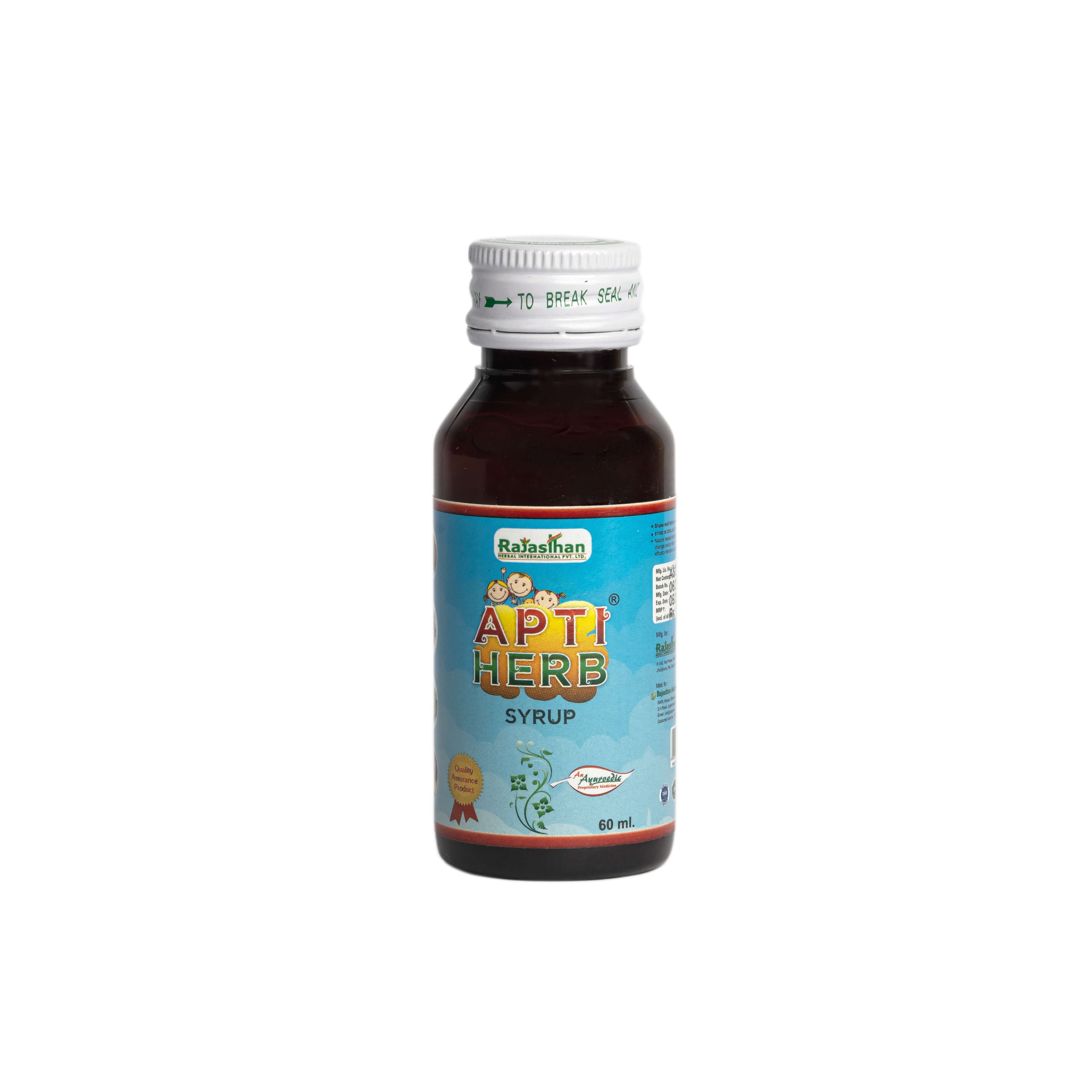 RAJASTHAN AUSHDHALAYA Apti Herb Syrup For Children 60Ml Syrup