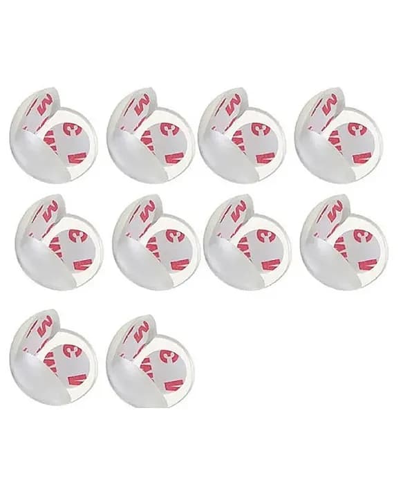 Advanced Safety Series Baby Childproofing Ball Guards with 3M Tape- Pack of 10_Clear