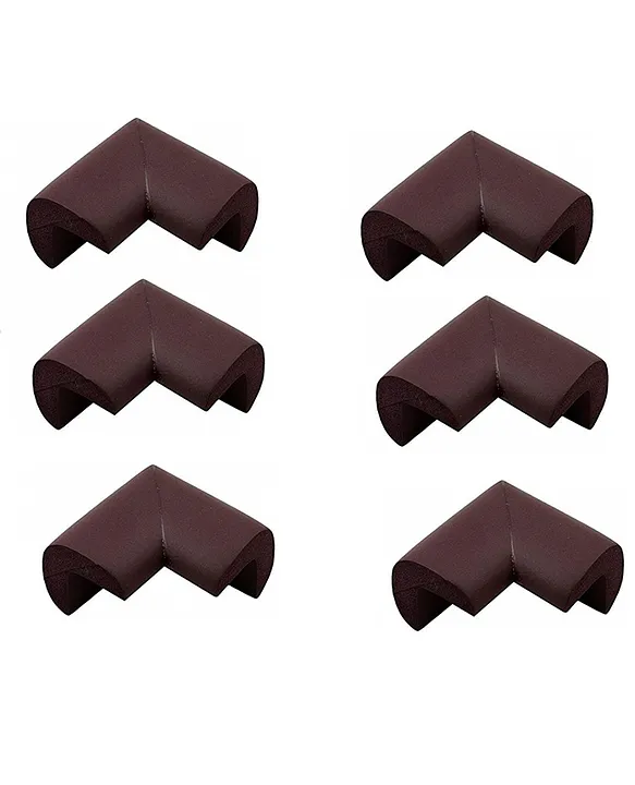 Advanced Safety Series Baby Childproofing Safety Edge Guards S- Pack of 6 - Brown