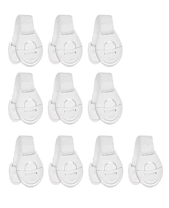 Advanced Safety Series Baby Childproofing Safety Nylon Belt - Pack of 10 - White