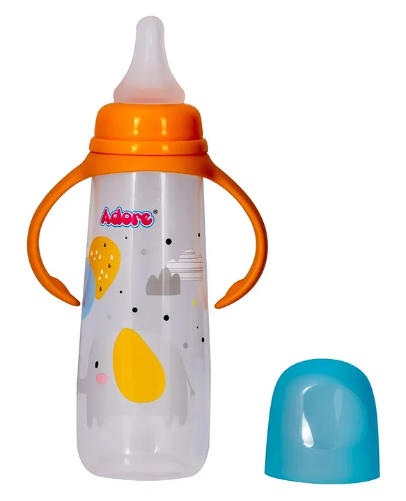 England Narrow Neck Feeding Bottle with Handle - 250ml - Blue