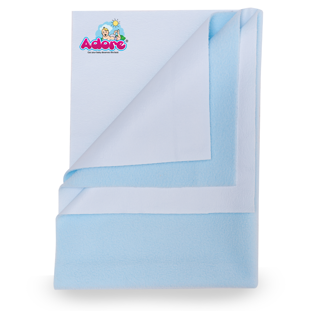 Insta Dry Water Absorbent Baby Bed Protector Sheet - Large - 100*140cm - BLUE
