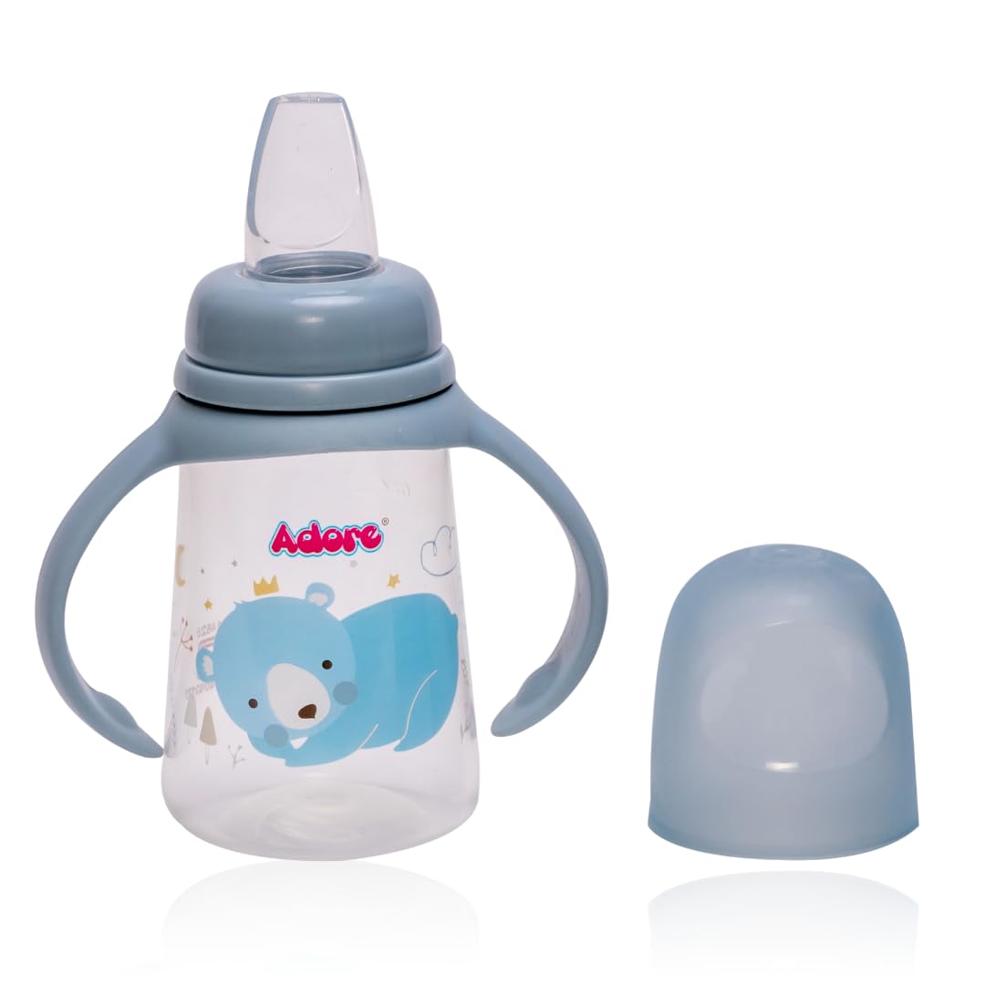 Petite Jr! The Mini Soft Spout Sipper with Twin Handle 150ml - Blue